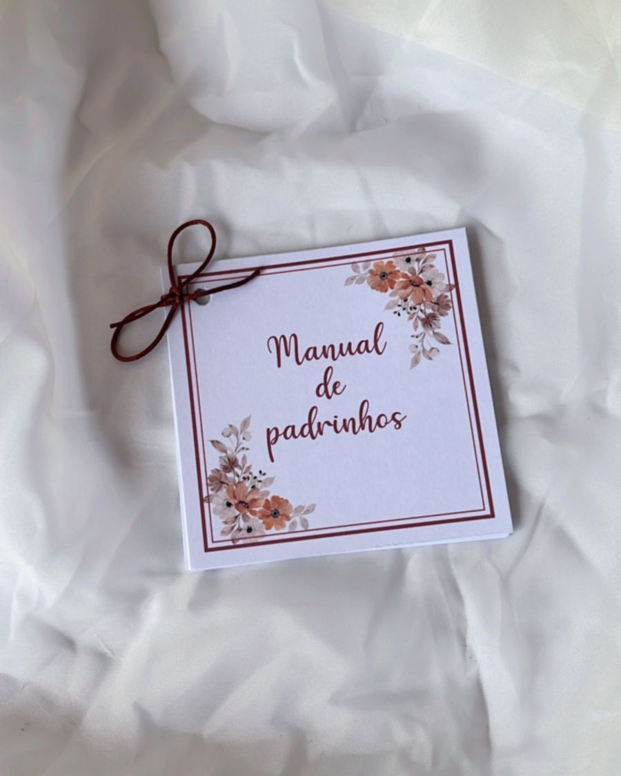 Manual com laço colorido - Padrinhos - Image 3