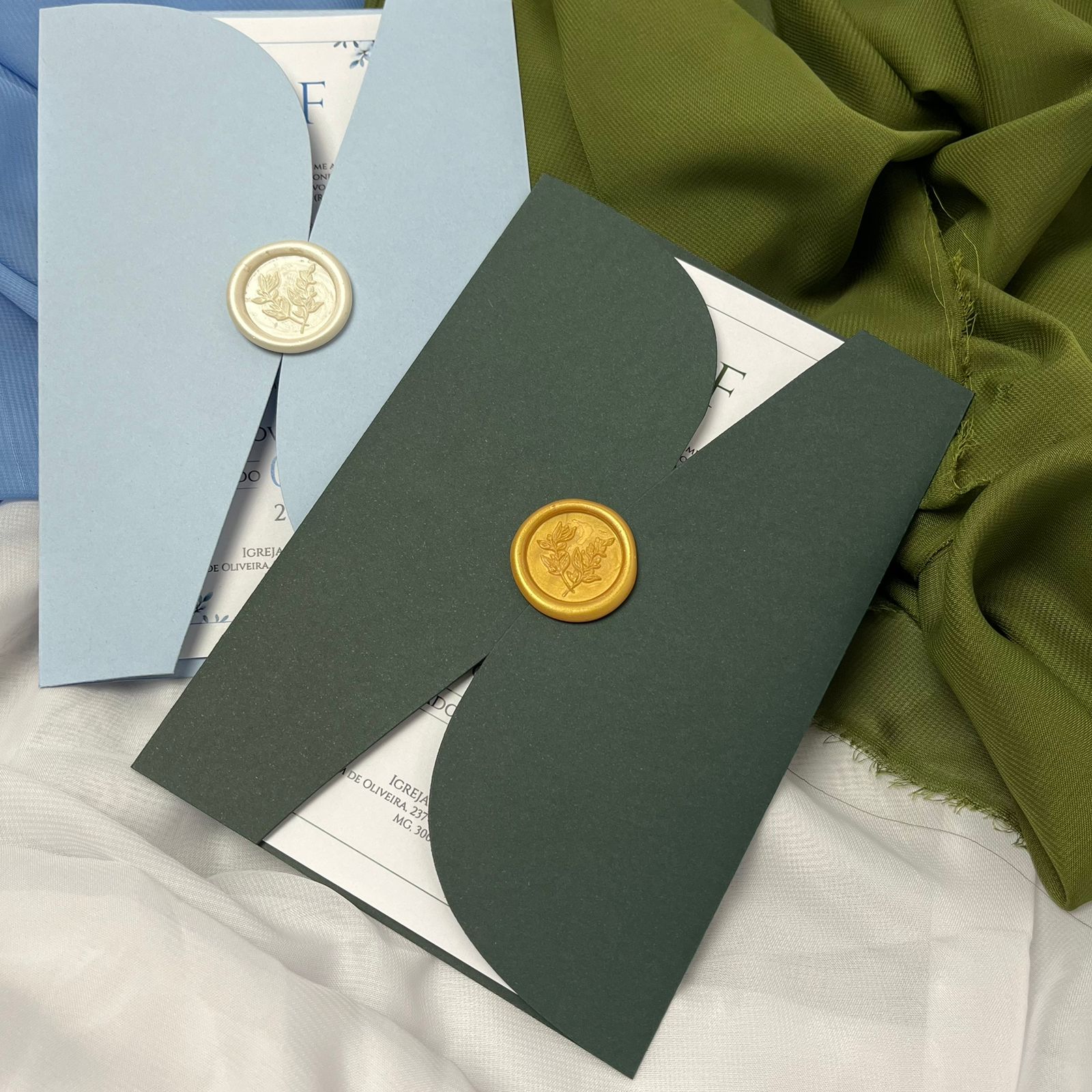 Convite envelope elegante e lacre de cera - Image 4