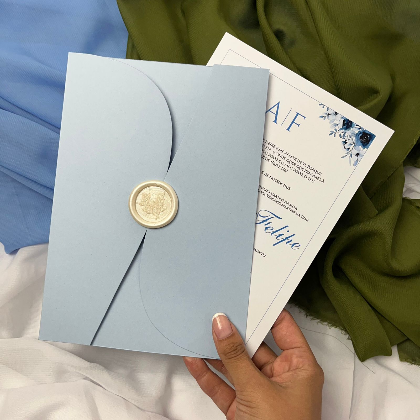 Convite envelope elegante e lacre de cera - Image 3